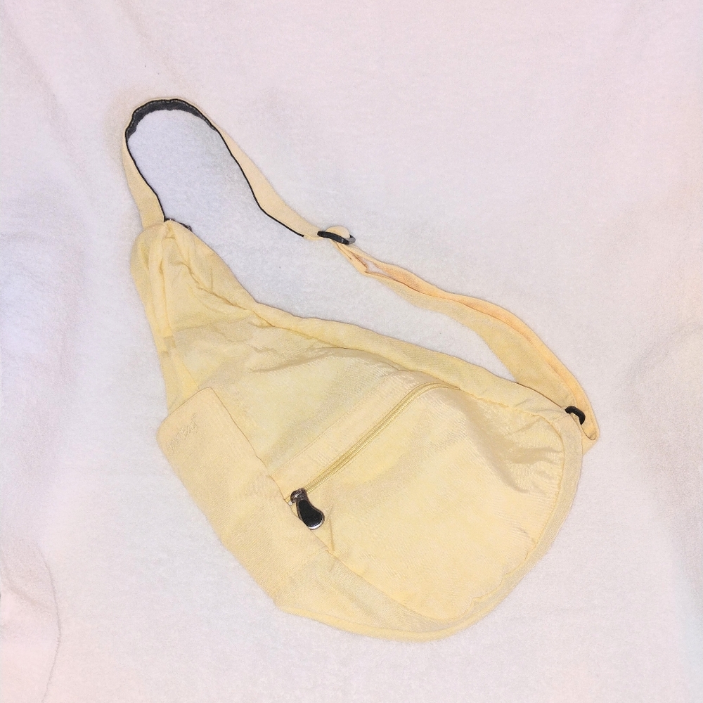 SOLD Ameribag Healthy Bag Butter Nylon Crossbody 17" Slingbag Adjustable Pockets